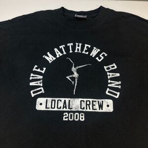 DAVE MATTHEWS BAND Vintage Local Crew Concert Tour T Shirt Sz Mens L